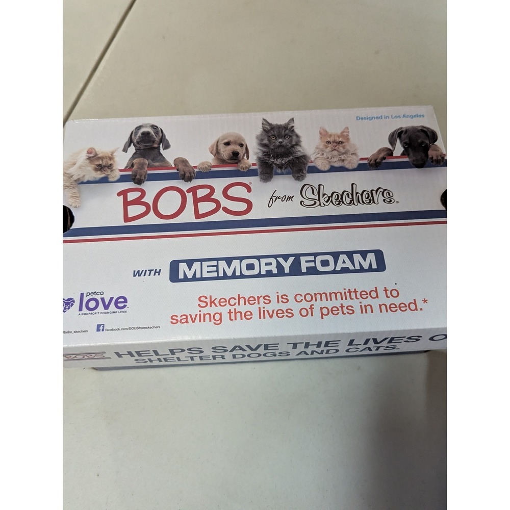 Skechers BOBS Flexpadrille Lo Stay Light Shoes Women's 8.5 Natural Multi Vegan - Picture 12 of 12